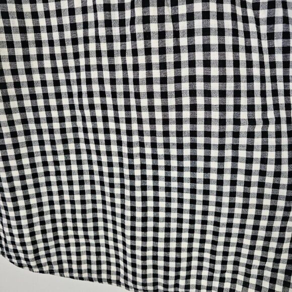 NWOT J JILL CHECKERED/ PLAID HALF BUTTONED SOFT COTTON LONGSLEEVES TOP SMALL - Picture 9 of 15
